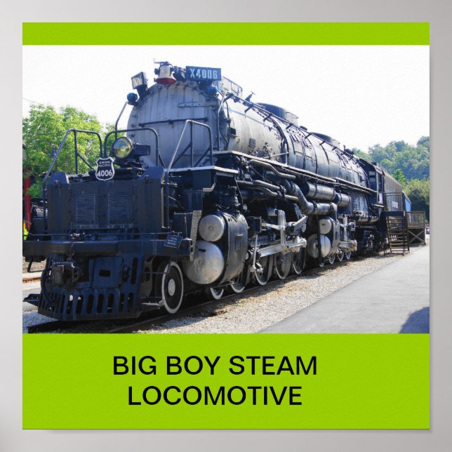 BIG BOY STEAM LOCOMOTIVE POSTER (Front)