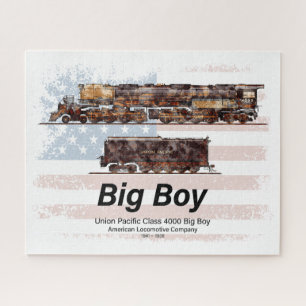 Big Boy Vintage Steam Train American Locomotive Jigsaw Puzzle