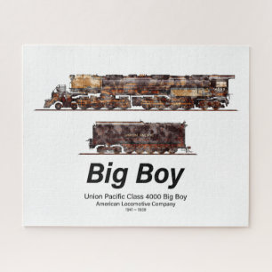 Big Boy Vintage Steam Train American Locomotive  Jigsaw Puzzle