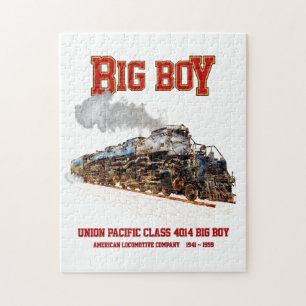 Big Boy Vintage Steam Train American Locomotive  Jigsaw Puzzle