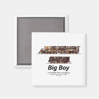 Big Boy Vintage Steam Train American Locomotive  Magnet