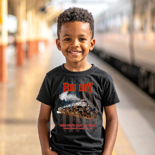 Big Boy Vintage Steam Train American Locomotive  T-Shirt