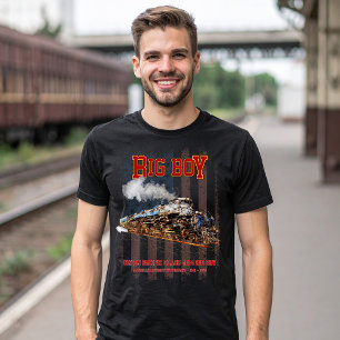 Big Boy Vintage Steam Train American Locomotive T-Shirt