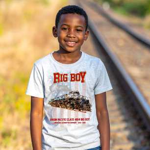 Big Boy Vintage Steam Train American Locomotive  T-Shirt