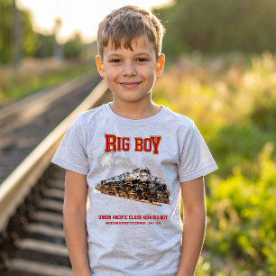 Big Boy Vintage Steam Train American Locomotive  T-Shirt