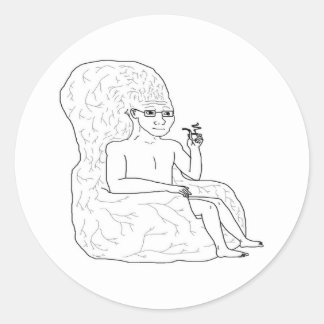 Big Brain wojak stickers