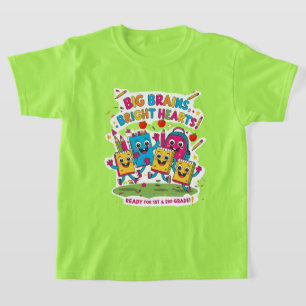 Big Brains, Bright Hearts – 1st & 2nd Grade Back-t T-Shirt