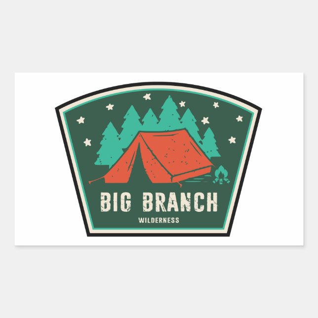 Big Branch Wilderness Vermont Camping Sticker (Front)