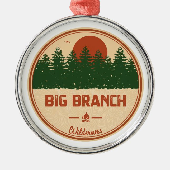 Big Branch Wilderness Vermont Metal Ornament (Front)