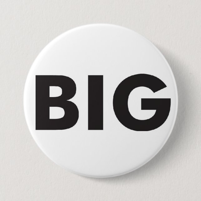 Big Brand Badge 3 Inch Round Button (Front)