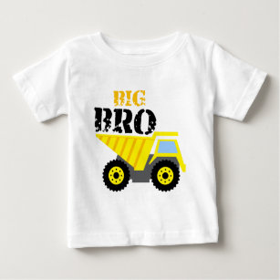 Big Bro Construction Yellow Dump Truck Baby T-Shirt