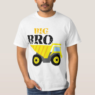 Big Bro Construction Yellow Dump Truck T-Shirt