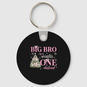Big Bro In A Winter Onederland Birthday Girl Chris Keychain