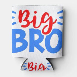 BIG BRO in Red and Blue Can Cooler