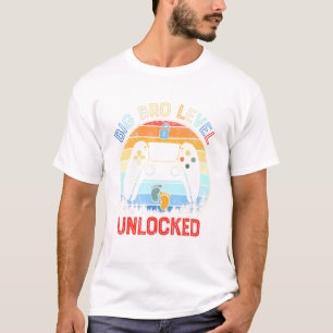 Big Bro Level Unlocked Soon To Be Brother 2021 App T-Shirt