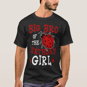 Big Bro Of The Birthday Girl Ladybug Bday Party Ce T-Shirt