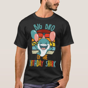 Big Bro Of The Shark Birthday Brother Matching Fam T-Shirt