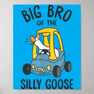 Big Bro Of The Silly Goose 1st Birthday Kids Poster