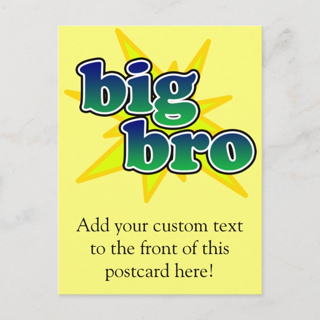 Big Bro Postcard (Front)
