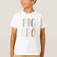 Big Bro Typographic Brother T-Shirt