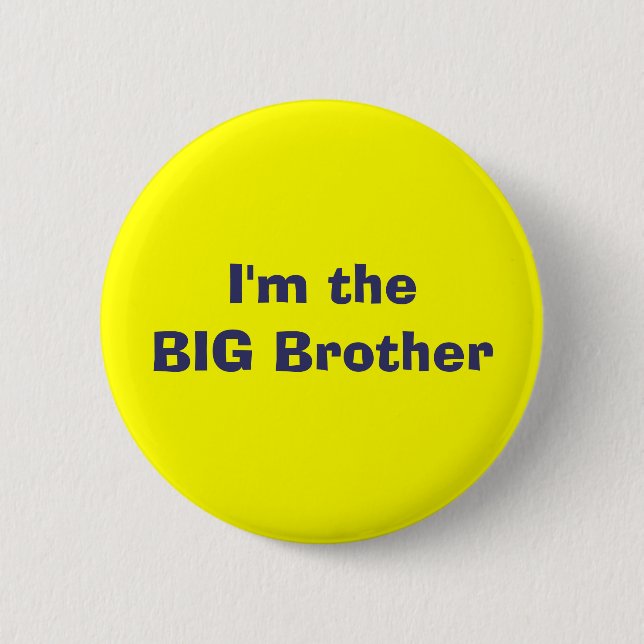 BIG Brother 2 Inch Round Button (Front)