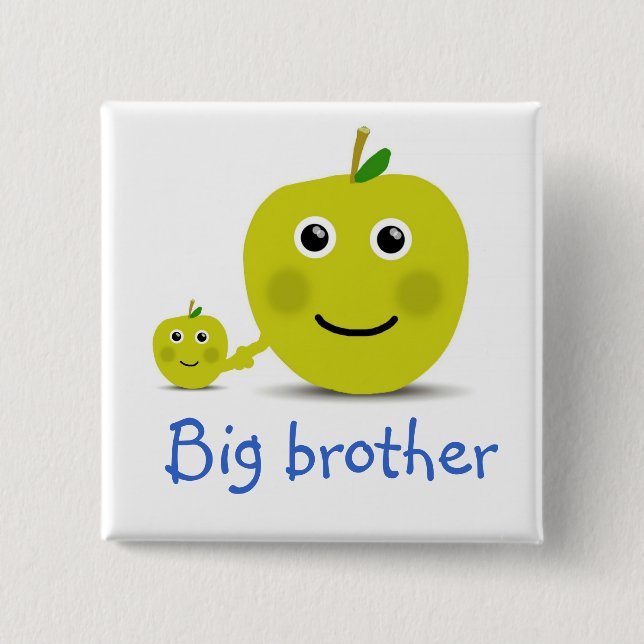 Big Brother 2 Inch Square Button (Front)