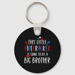 Big Brother 4th Of July Toddler Boy Independence D Keychain