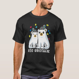 Big Brother Bear Autism Awareness Autism Brother N T-Shirt