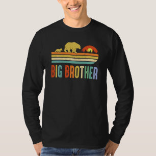 Big Brother Bear Men Vintage Retro Bear Decor Brot T-Shirt