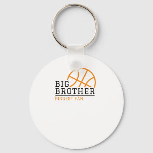 Big Brother Biggest Fan Basketball Keychain