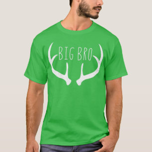 Big Brother Boys Deer Antlers Hunting T-Shirt