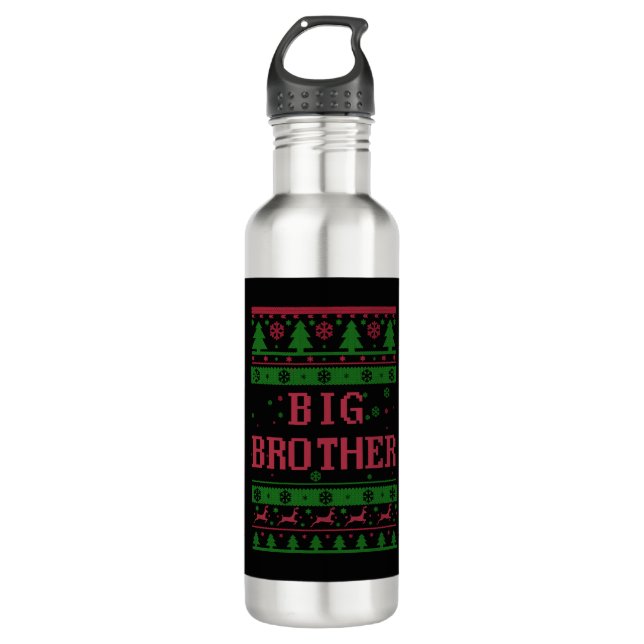 Big Brother Christmas 710 Ml Water Bottle (Front)