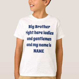 Big Brother Custom Name – Bold Family Design T-Shirt