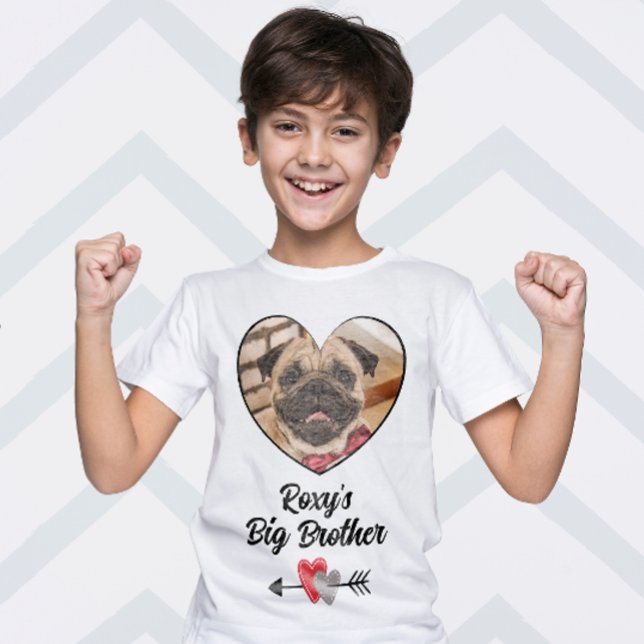 Big brother customized dog photo T-Shirt (Creator Uploaded)