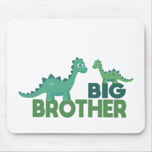 Big brother dinosaur cartoon animal sibling mouse pad