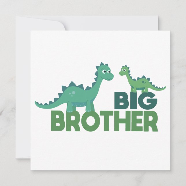 Big brother dinosaur cartoon boys, dino sibling (Front)