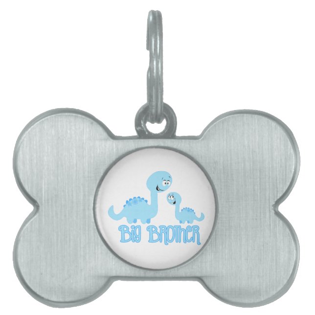 Big Brother Dinosaur Pet ID Tag (Front)
