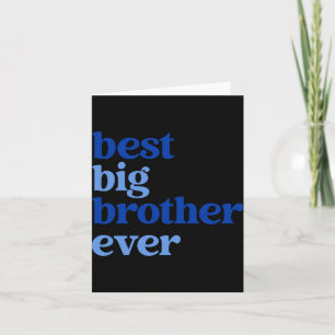 Big Brother Ever Gray With Blue Text Boys _1 Card