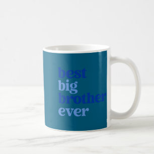 Big Brother Ever Gray With Blue Text Boys _1  Coffee Mug