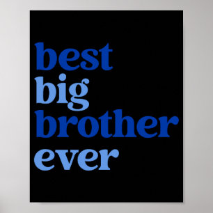 Big Brother Ever Gray With Blue Text Boys _2  Poster