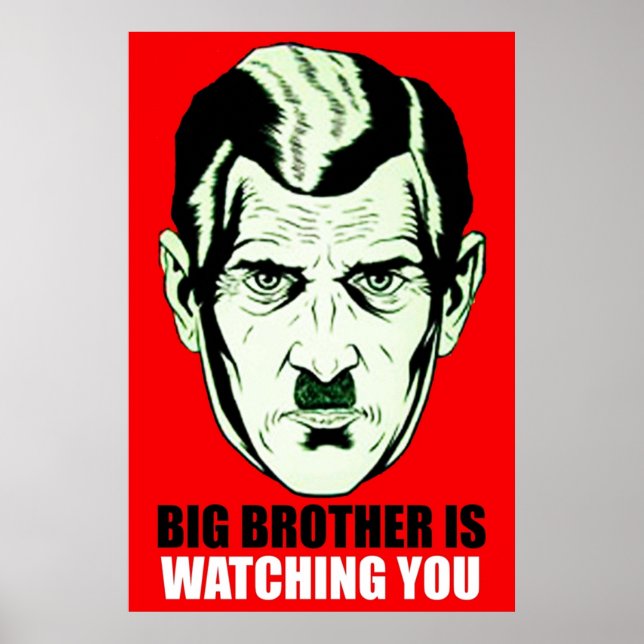 BIG BROTHER GEORGE ORWELL Nineteen Eighty Four 198 Poster (Front)