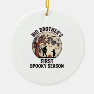 Big Brother Halloween First Spooky Season Vintage Ceramic Ornament