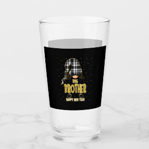 Big Brother Happy New Year Matching gift Glass