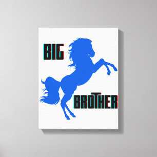 Big Brother Horse Rearing Canvas Print