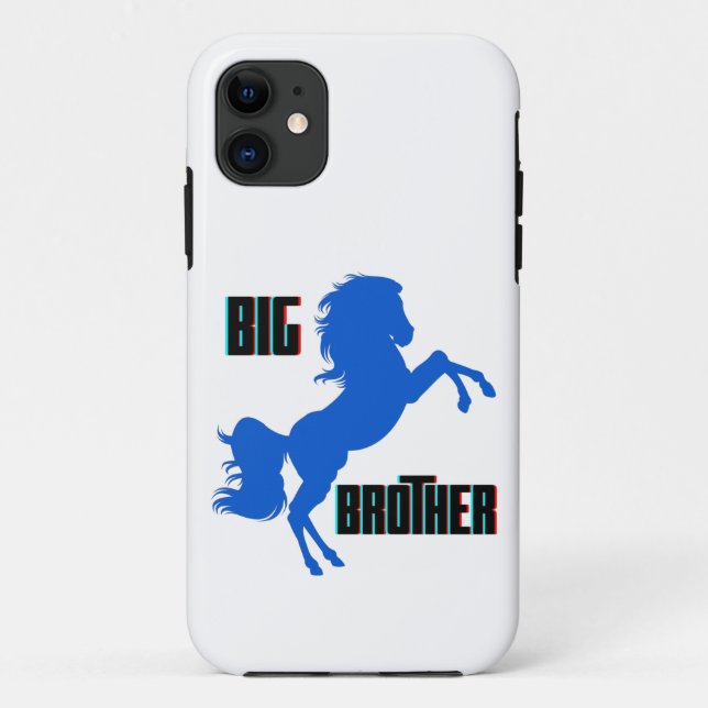 Big Brother Horse Rearing Case-Mate iPhone Case (Back)