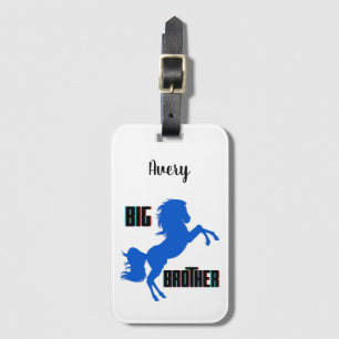 Big Brother Horse Rearing Luggage Tag