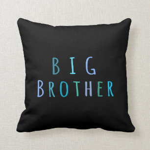 Big Brother in blue Throw Pillow
