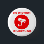 Big Brother is Watching  1984 ingsoc 1 Inch Round Button<br><div class="desc">Big Brother is Watching  1984 ingsoc</div>