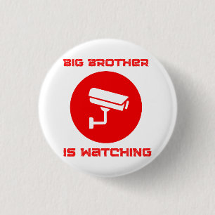 Big Brother is Watching  1984 ingsoc 1 Inch Round Button