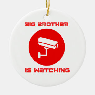 Big Brother is Watching 1984 ingsoc Ceramic Ornament